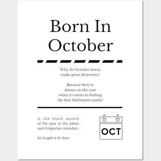 Born in October Posters and Art